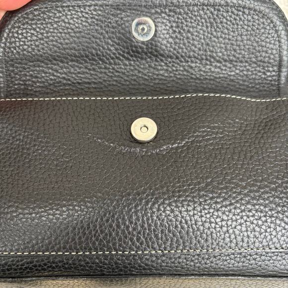 Brighton Pebbled Leather Purse Shoulder Bag Black Braided Heart Classic Boho Y2K - Picture 8 of 17